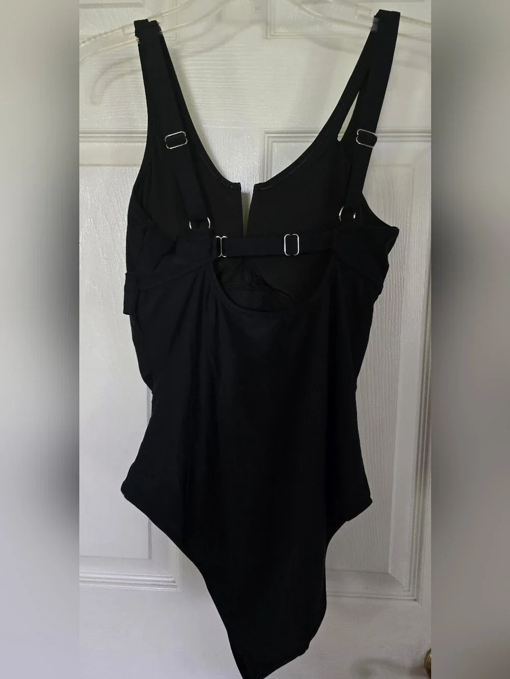 CiCiBird. Classic Black One-Piece Swim Suit - Supportive V-Neck. Medium. NWT.